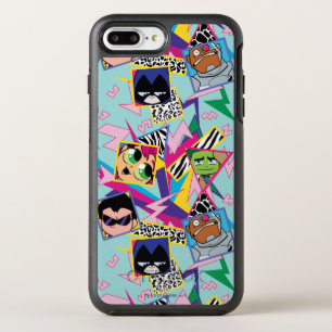Teen Titans Go! Retro 90's Group Collage OtterBox Symmetry iPhone 8 Plus/7 Plus Case
