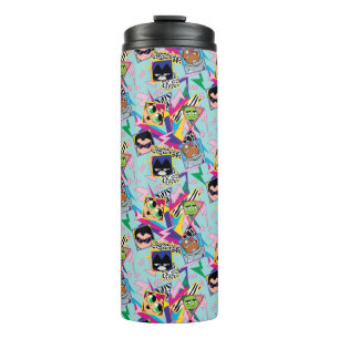 Teen Titans Go! Retro 90's Group Collage Thermal Tumbler