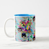 Teen Titans Go! | Retro 90's Group Collage Two-Tone Coffee Mug (Left)
