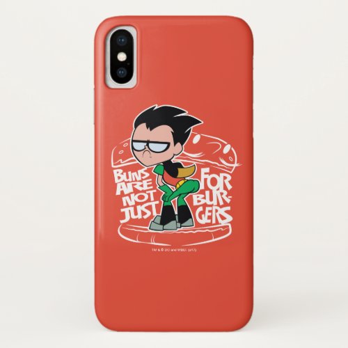 Teen Titans Go  Robin Booty Scooty Buns iPhone X Case