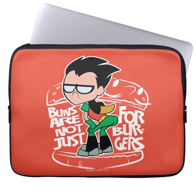 Teen Titans Go! | Robin Booty Scooty Buns Laptop Sleeve (Front)