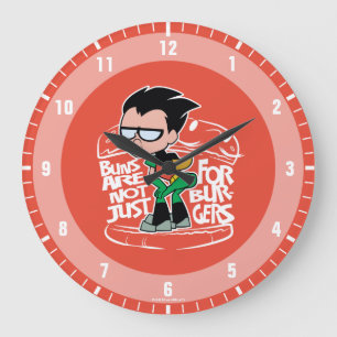 Teen Titans Go! Robin Booty Scooty Buns Large Clock