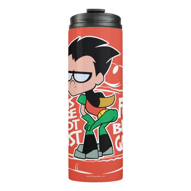 Teen Titans Go! | Robin Booty Scooty Buns Thermal Tumbler (Front)