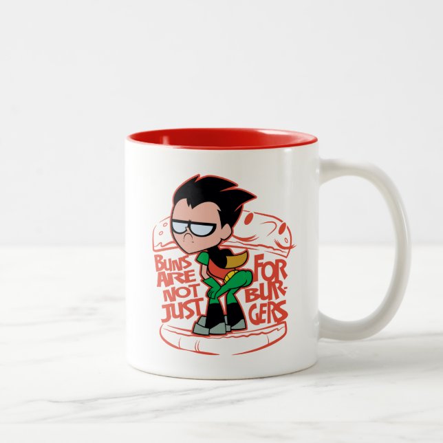Teen Titans Go! | Robin Booty Scooty Buns Two-Tone Coffee Mug (Right)