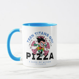 Teen Titans Go! Robin "Truth Justice Pizza" Mug