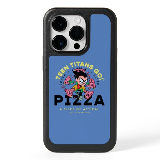 Teen Titans Go! Robin "Truth Justice Pizza" OtterBox iPhone 14 Pro Case
