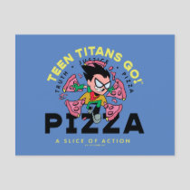 Teen Titans Go! Robin "Truth Justice Pizza" Postcard