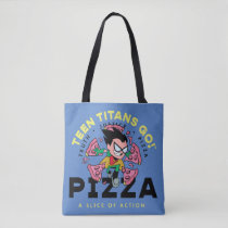 Teen Titans Go! Robin "Truth Justice Pizza" Tote Bag