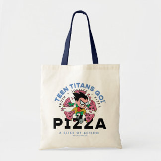 Teen Titans Go! Robin "Truth Justice Pizza" Tote Bag