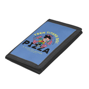Teen Titans Go! Robin "Truth Justice Pizza" Trifold Wallet