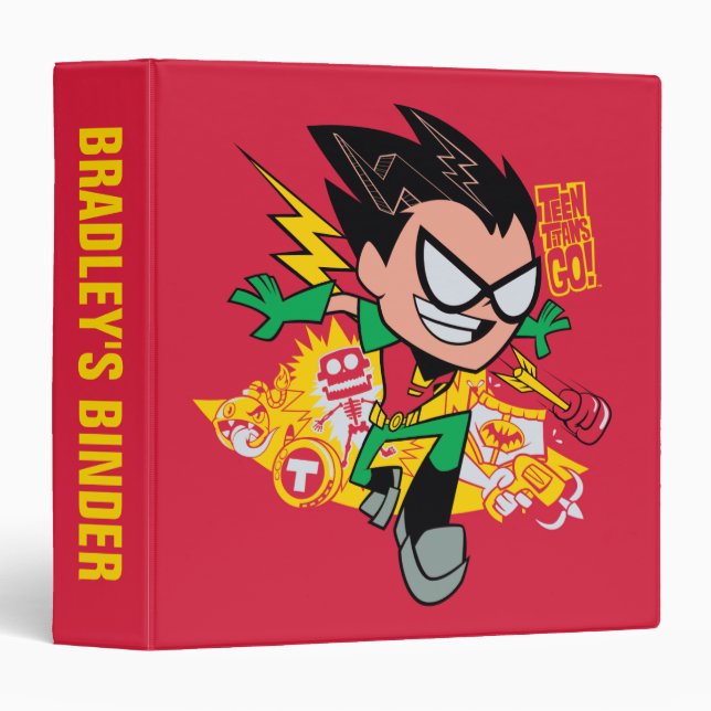 Teen Titans Go! | Robin's Arsenal Graphic 3 Ring Binder (Front/Spine)