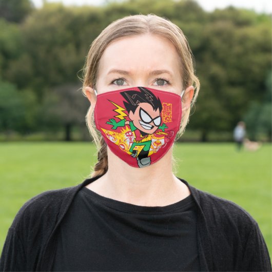 Teen Titans Go! | Robin's Arsenal Graphic Adult Cloth Face Mask (Outside)