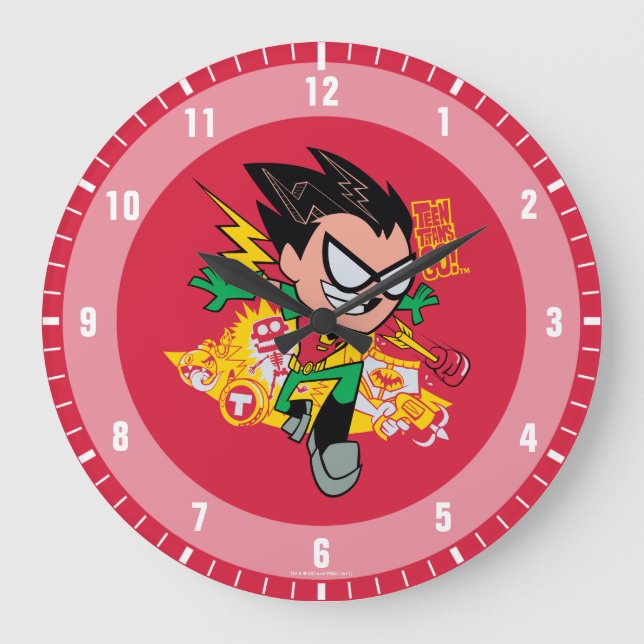 Teen Titans Go! | Robin's Arsenal Graphic Large Clock (Front)