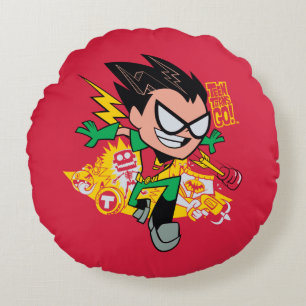 Teen Titans Go! Robin's Arsenal Graphic Round Pillow