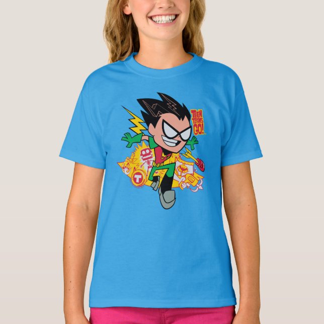 Teen Titans Go! | Robin's Arsenal Graphic T-Shirt (Front)