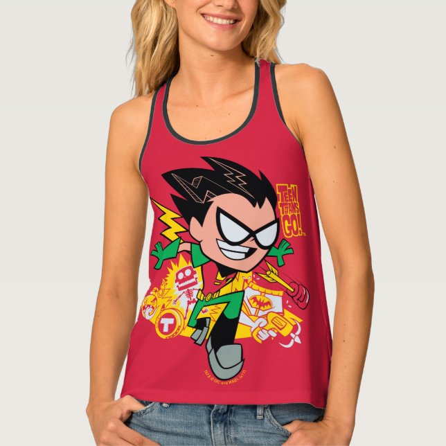 Teen Titans Go! | Robin's Arsenal Graphic Tank Top (Front)