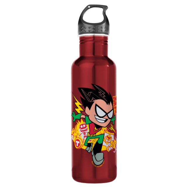 Teen Titans Go! | Robin's Arsenal Graphic Water Bottle (Front)