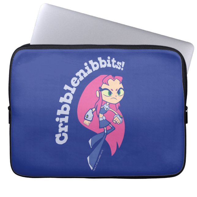 Teen Titans Go! | Starfire "Cribblenibbits!" Laptop Sleeve (Front)