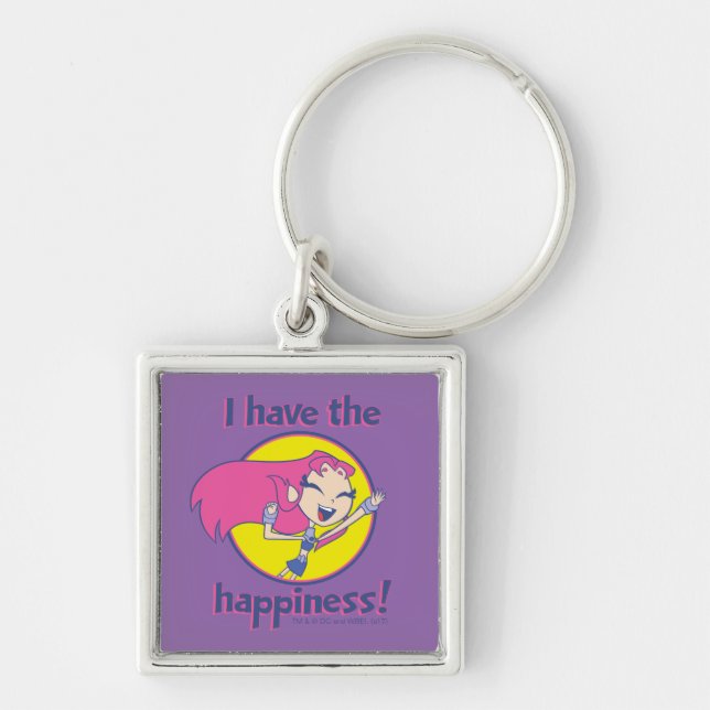 Teen Titans Go! | Starfire "I Have The Happiness" Keychain (Front)