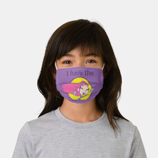 Teen Titans Go! | Starfire "I Have The Happiness" Kids' Cloth Face Mask (Worn)