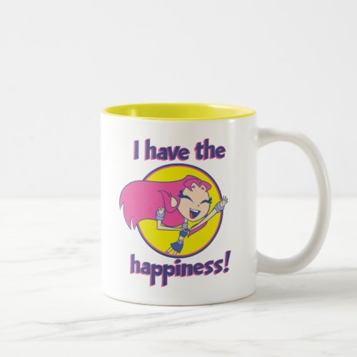 Teen Titans Go  Starfire I Have The Happiness Two_Tone Coffee Mug