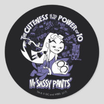 Teen Titans Go! | Starfire & Mr Sassy Pants Classic Round Sticker