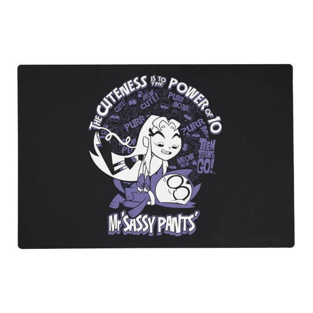Teen Titans Go! | Starfire & Mr Sassy Pants Placemat (Front)