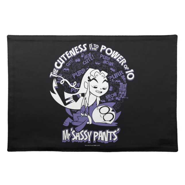 Teen Titans Go! | Starfire & Mr Sassy Pants Placemat (Front)