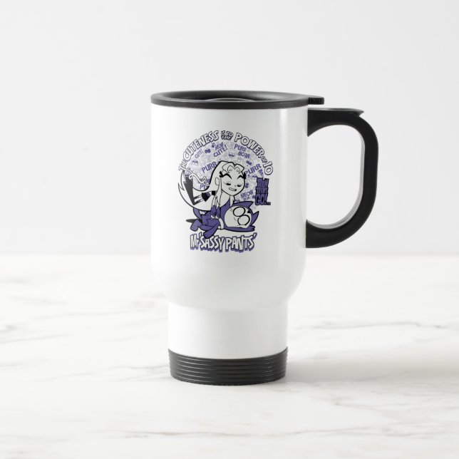 Teen Titans Go! | Starfire & Mr Sassy Pants Travel Mug (Right)