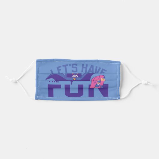 Teen Titans Go! | Starfire & Raven "Have The Fun" Adult Cloth Face Mask (Front, Folded)