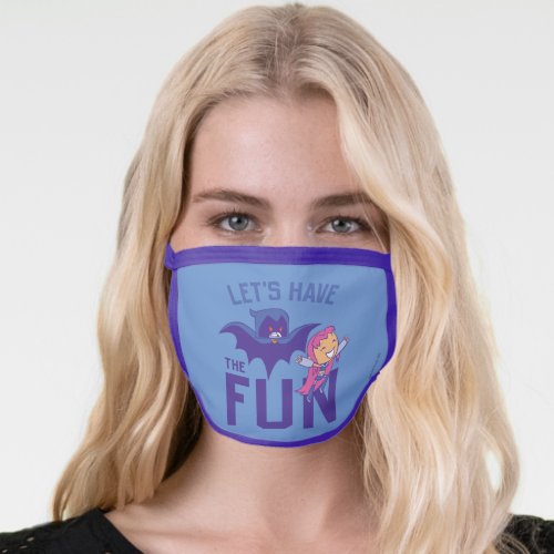 Teen Titans Go  Starfire  Raven Have The Fun Face Mask