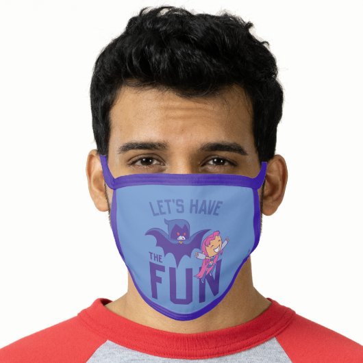 Teen Titans Go! | Starfire & Raven "Have The Fun" Face Mask (Worn Him)