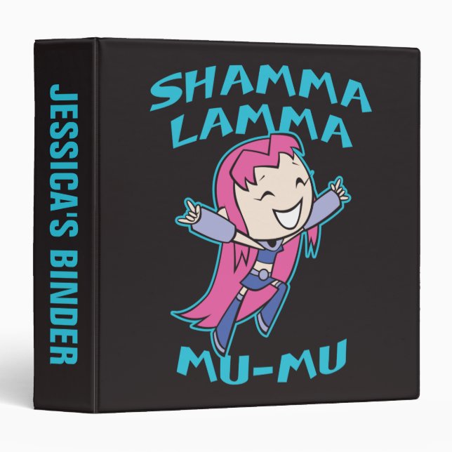 Teen Titans Go! | Starfire "Shamma Lamma Mu-Mu" Binder (Front/Spine)