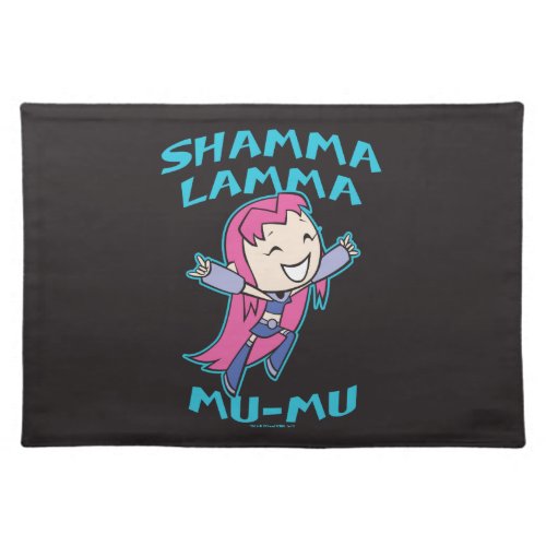 Teen Titans Go  Starfire Shamma Lamma Mu_Mu Cloth Placemat