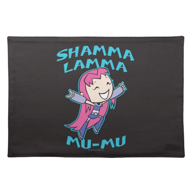 Teen Titans Go! | Starfire "Shamma Lamma Mu-Mu" Cloth Placemat (Front)