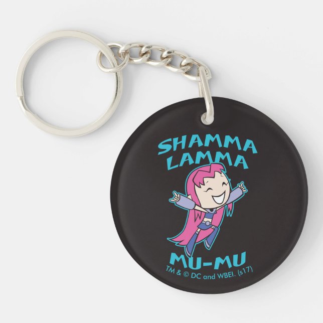 Teen Titans Go! | Starfire "Shamma Lamma Mu-Mu" Keychain (Front)