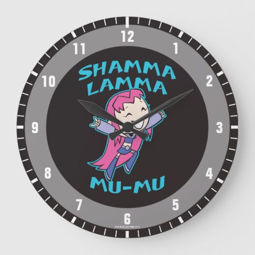 Teen Titans Go  Starfire Shamma Lamma Mu_Mu Large Clock