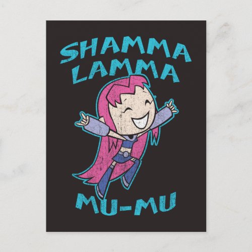 Teen Titans Go  Starfire Shamma Lamma Mu_Mu Postcard