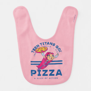 Teen Titans Go! Starfire "Truth Justice Pizza" Baby Bib