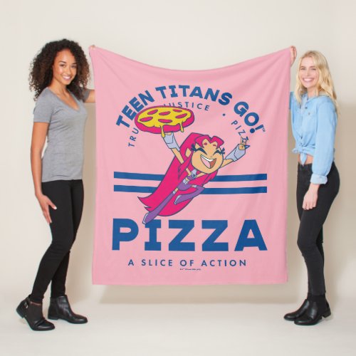 Teen Titans Go Starfire Truth Justice Pizza Fleece Blanket