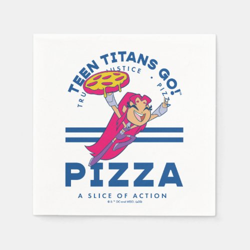Teen Titans Go Starfire Truth Justice Pizza Napkins