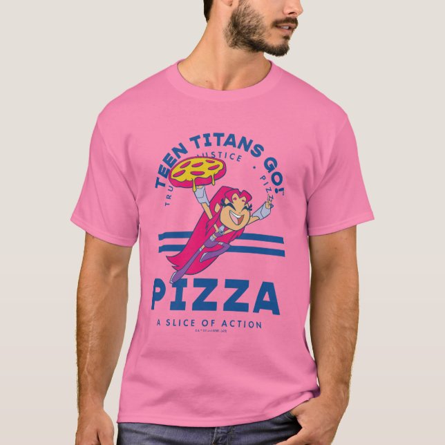 Teen Titans Go! Starfire "Truth Justice Pizza" T-Shirt (Front)