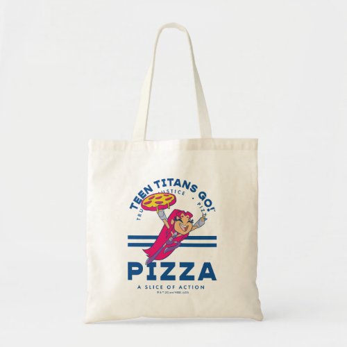 Teen Titans Go Starfire Truth Justice Pizza Tote Bag