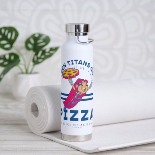 Teen Titans Go Starfire Truth Justice Pizza Water Bottle