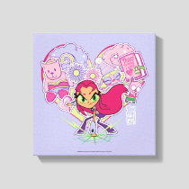 Teen Titans Go! | Starfire's Heart Punch Graphic Canvas Print