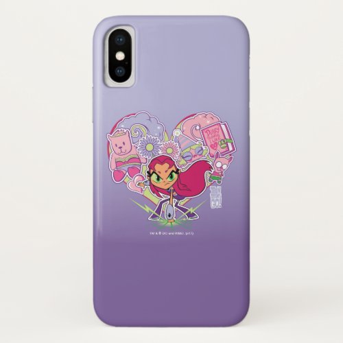 Teen Titans Go  Starfires Heart Punch Graphic iPhone X Case