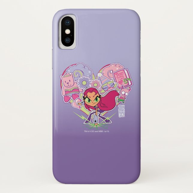 Teen Titans Go! | Starfire's Heart Punch Graphic Case-Mate iPhone Case (Back)