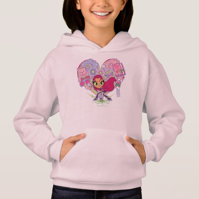 Teen Titans Go! | Starfire's Heart Punch Graphic Hoodie (Front)