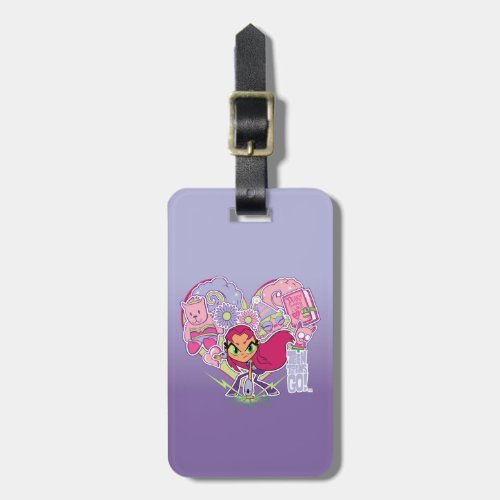 Teen Titans Go  Starfires Heart Punch Graphic Luggage Tag