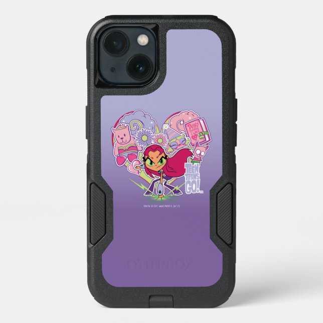 Teen Titans Go! | Starfire's Heart Punch Graphic Otterbox iPhone Case (Back)